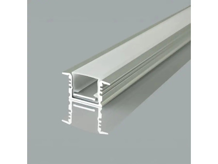 SKU 24105 VT-71006 V-TAC Profilo Lineare Incasso per Strip LED fino a 14.1mm, Alluminio Silver Copertura Opaca 2000x17.7x13mm