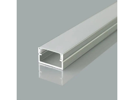 SKU 24107 VT-71008 V-TAC Profilo Lineare Strip LED fino a 15.6mm, Alluminio Silver con Copertura Opaca 2000x17x10mm
