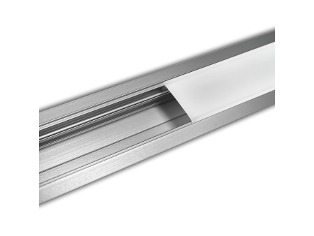 SKU 2871 VT-8126 V-TAC Profilo Lineare Incasso/Plafone per Strip LED fino a 32mm, Alluminio Bianco Copertura Opaca 2000x50x35mm