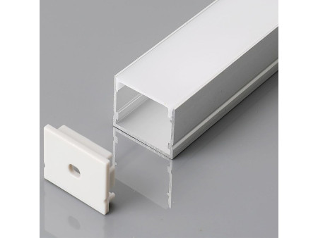 SKU 3371 VT-8118 V-TAC Profilo Lineare Strip LED fino a 25mm, Alluminio Silver Copertura Opaca 2000x30x20mm
