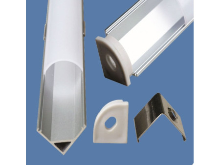 SKU 9947 VT-7109 V-TAC Profilo in Alluminio per Strip LED Copertura Bianca Larghezza Interna:10,33mm Lunghezza:1m Angolare