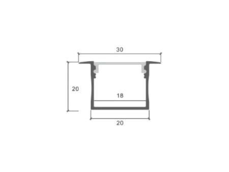 SKU 99562 VT-7104 V-TAC Profilo Alluminio Angolare per Strip LED (Max l: 11mm) Copertura Satinata 2 Pezzi da 2000 x 19 x 19mm
