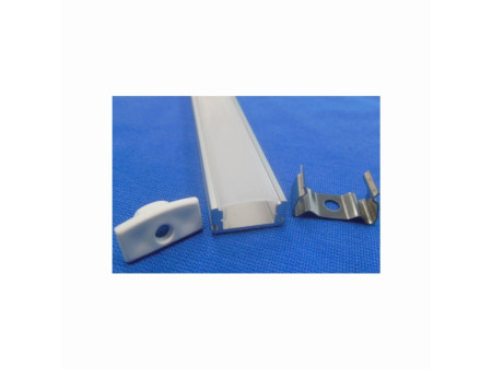 SKU 9992 VT-7106 V-TAC Profilo in Alluminio per Strip LED Copertura Bianca Larghezza Interna:12mm Lunghezza:1mt