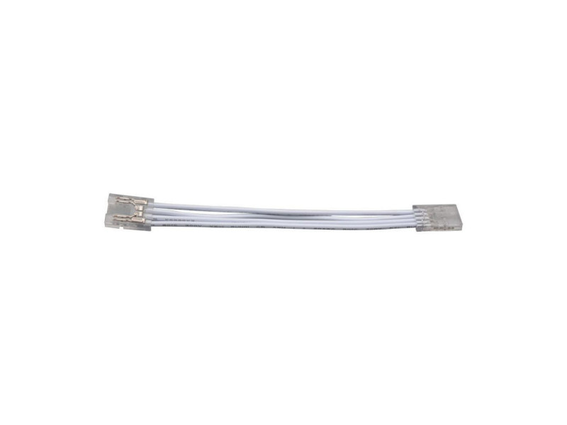 SKU 11343 V-TAC Connettore Flessibile Clip 4 Pin per Strip LED COB RGB 10mm Cavo 170mm per Sku 2880