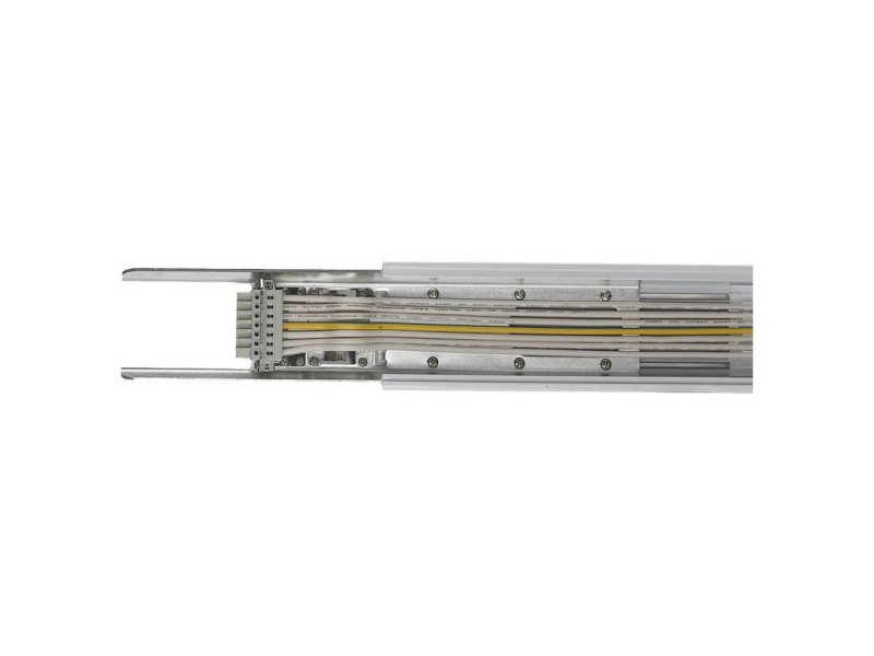 SKU 1451 V-TAC Prolunga a Slitta Modulare per Plafoniere Lineari Bianca con 8 Ingressi