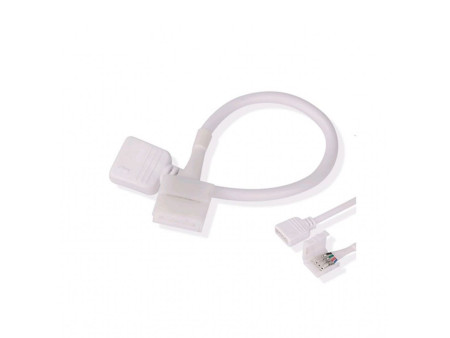 SKU 2588 V-TAC Connettore Flessibile Clip 5 Pin per Controller Strip LED RGB+W 5050 10mm Cavo 125mm