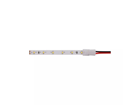 SKU 2656 V-TAC Connettore Flessibile Clip 2 Pin per Strip LED Monocolore 8mm Fili a Saldare 160mm
