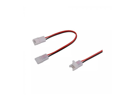 SKU 2657 V-TAC Connettore Per Strip LED Larghezza 8mm Innesto Rapido con Clip 2 Pin