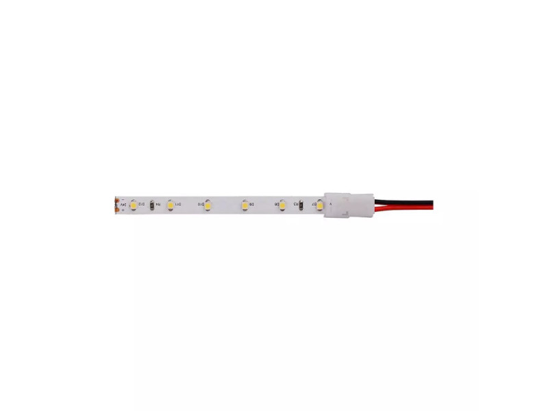 SKU 2660 V-TAC Connettore Flessibile Clip 2 Pin per Strip LED Monocolore 10mm Fili a Saldare 160mm