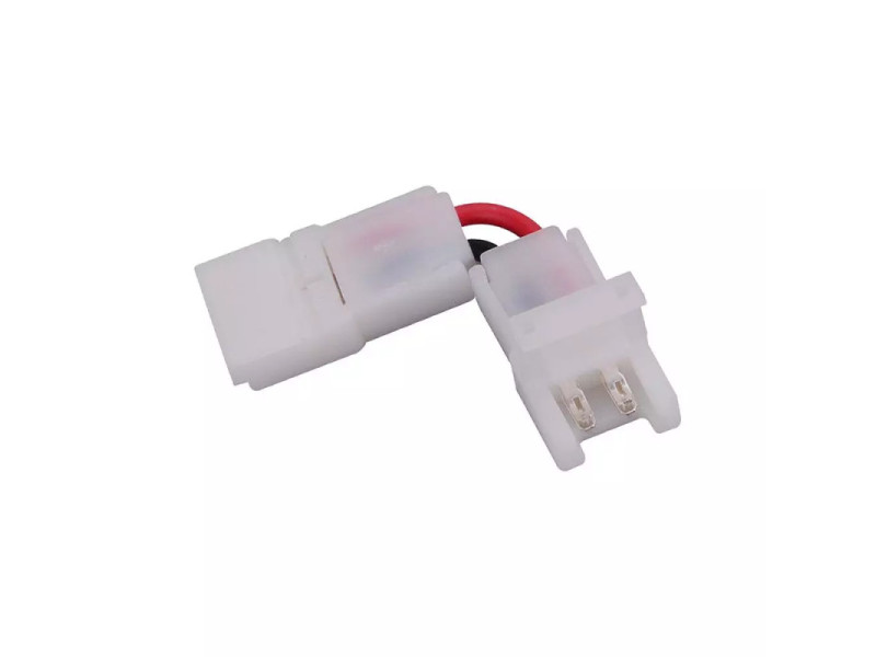 SKU 2662 V-TAC Connettore a L Angolare 90° Clip 2 Pin per Strip LED Monocolore 10mm
