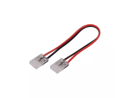 SKU 2664 V-TAC Connettore Flessibile Clip 2 Pin per Strip LED COB Monocolore 8mm Cavo 150mm