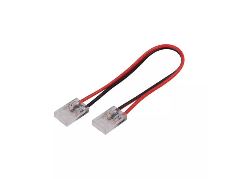 SKU 2664 V-TAC Connettore Flessibile Clip 2 Pin per Strip LED COB Monocolore 8mm Cavo 150mm