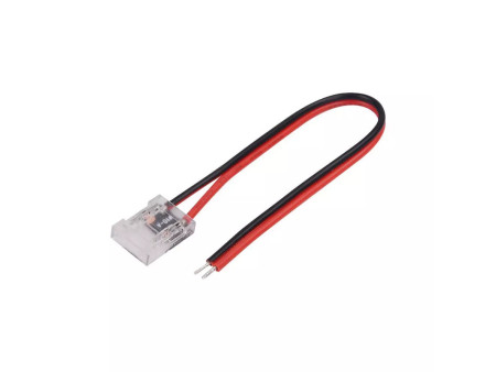 SKU 2665 V-TAC Connettore Flessibile Per Strip LED COB Larghezza 10mm a 2 Pin e cavi a saldare Lunghezza 150mm