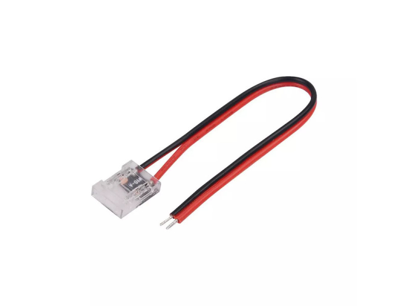 SKU 2665 V-TAC Connettore Flessibile Per Strip LED COB Larghezza 10mm a 2 Pin e cavi a saldare Lunghezza 150mm