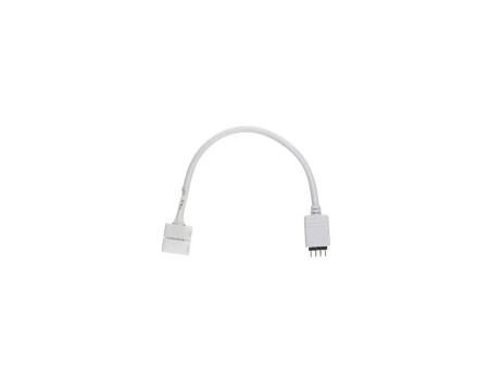 SKU 3506 V-TAC Connettore Flessibile Clip 4 Pin per Strip LED RGB 5050 10mm Cavo 120mm
