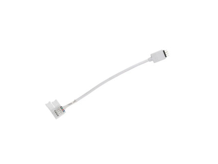 SKU 3506 V-TAC Connettore Flessibile Clip 4 Pin per Strip LED RGB 5050 10mm Cavo 120mm