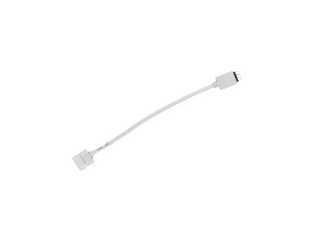 SKU 3506 V-TAC Connettore Flessibile Clip 4 Pin per Strip LED RGB 5050 10mm Cavo 120mm