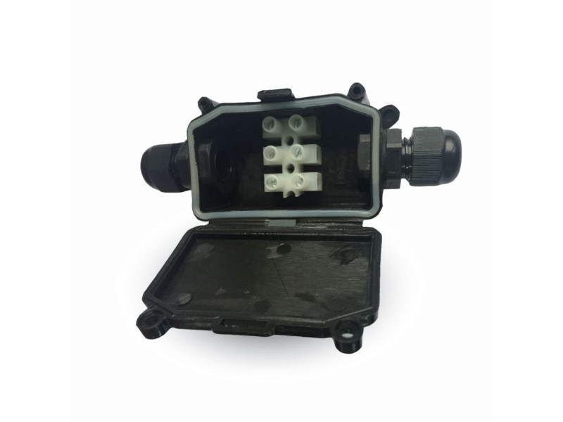 SKU 3578 VT-7224 V-TAC Scatola di Derivazione con Terminali Colore Nero IP65