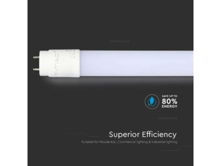 SKU 21799 VT-152 V-TAC PRO Tubo LED Chip Samsung T8 24W 125LM/W G13 150cm in Nanoplastica 3000K