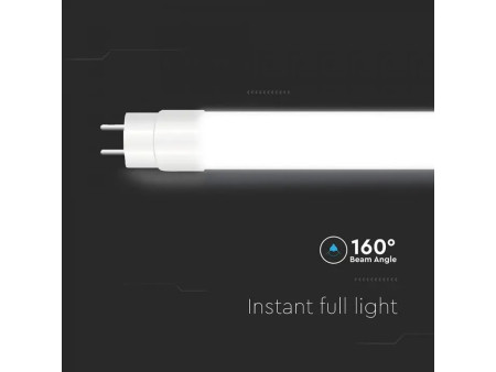 SKU 23875 VT-152 V-TAC Tubo LED T8 24W 125LM/W G13 150cm incluso Starter 4000K