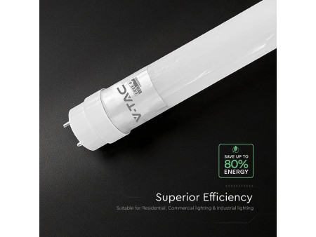 SKU 240696 VT-015 V-TAC PRO Tubo LED Chip CREE T8 15W 100LM/W G13 150cm in Nanoplastica Non Ruotabile 6500K