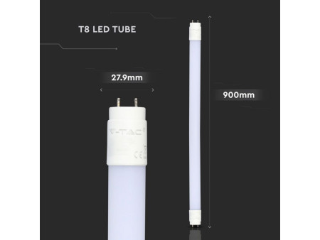 SKU 6262 VT-9077SMD V-TAC Tubo LED T8 14W G13 90cm in Nanoplastica 6400K