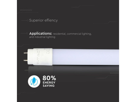 SKU 6272 VT-9077SMD V-TAC Tubo LED T8 14W G13 90cm in Nanoplastica 4000K