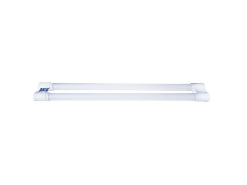 SKU 6314 VT-6077 V-TAC Tubo LED Doppio 18W 60cm in Nanoplastica 138LM/W 6400K