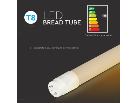 SKU 6322 VT-1228 V-TAC Tubo LED T8 18W G13 120cm per Panifici