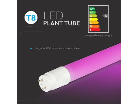 SKU 6326 VT-1228 V-TAC Tubo LED T8 18W G13 120cm per Serre