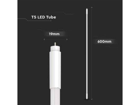 SKU 216319 VT-6005 V-TAC Tubo LED T5 8W 100LM/W G5 60cm 6500K