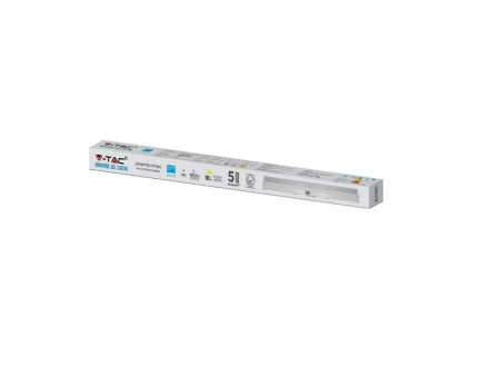 SKU 20149 VT-8-45 V-TAC PRO Plafoniera LED Chip Samsung Lineare 40W 120LM/W 120cm Raccordabile con Interruttore CCT:3IN1 4800LM