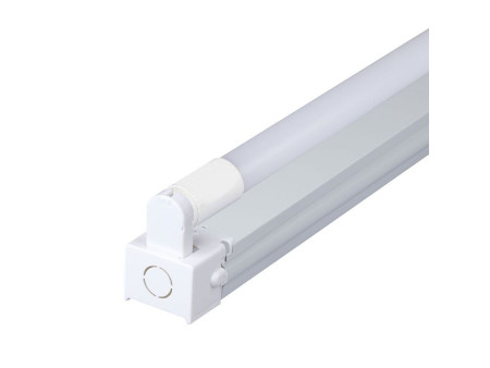 SKU 6438 VT-15023 V-TAC PRO Plafoniera LED Singola con Tubo LED Chip Samsung T8 22W G13 150cm in Nanoplastica 4000K IP20