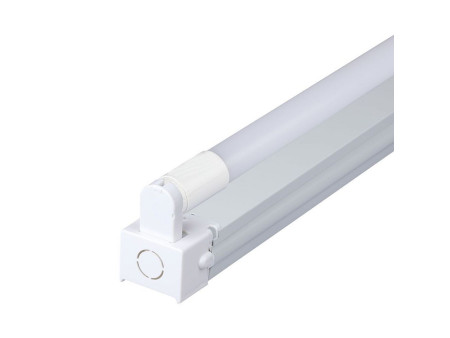 SKU 6442 VT-12026 V-TAC PRO Plafoniera LED Singola con Tubo LED Chip Samsung T8 18W G13 120cm in Nanoplastica 4000K IP20