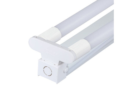SKU 6445 VT-12027 V-TAC PRO Plafoniera LED LED Doppia con Tubi LED Chip Samsung T8 36W G13 120cm in Nanoplastica 6400K IP20
