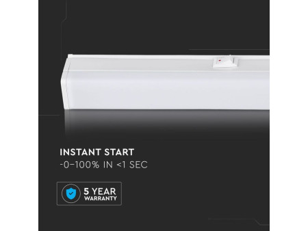 SKU 690 VT-035 V-TAC PRO Plafoniera LED Chip Samsung Lineare 4W 30cm Raccordabile con Interruttore 4000K