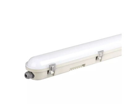 SKU 20220 VT-150148E V-TAC PRO Plafoniera LED Samsung Impermeabile 48W 120LM/W M-Series con Kit di Emergenza 150cm 6400K IP65