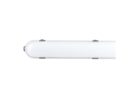 SKU 20223 VT-120136E V-TAC PRO Plafoniera LED Samsung Impermeabile 36W 120LM/W Batteria Emergenza Copertura Satinata 120cm 4000K