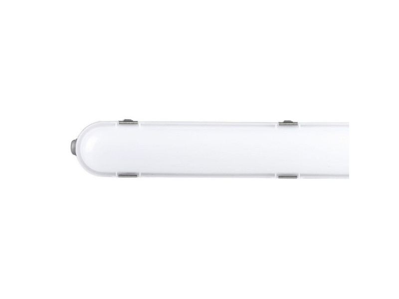 SKU 20223 VT-120136E V-TAC PRO Plafoniera LED Samsung Impermeabile 36W 120LM/W Batteria Emergenza Copertura Satinata 120cm 4000K