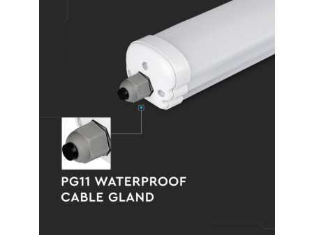 SKU 216283 VT-6076 V-TAC Plafoniera LED Impermeabile 18W 120LM/W G-Series 60cm 4000K IP65