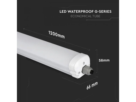 SKU 2162856 VT-1249 V-TAC PRO Plafoniera LED Chip CREE Impermeabile 36W 135LM/W G-Series 120cm 4000K IP65