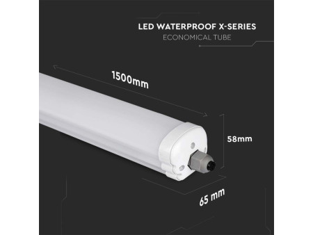 SKU 216483 VT-1532 V-TAC Plafoniera LED Impermeabile 32W 160LM/W X-Series 150cm 4000K IP65