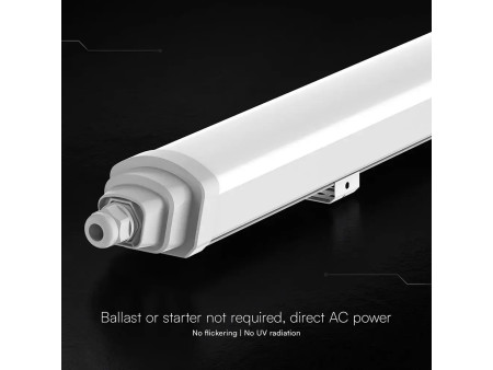 SKU 233926 VT-12017 V-TAC PRO Plafoniera LED Chip CREE Impermeabile 18W 120LM/W Collegabile TK-Series 60cm 6500K IP65