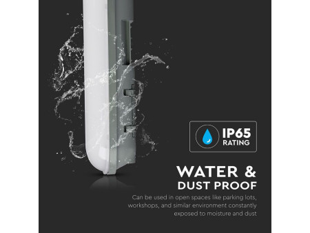 SKU 6199 VT-6048 V-TAC Plafoniera LED Impermeabile 18W 60cm 6000K IP65