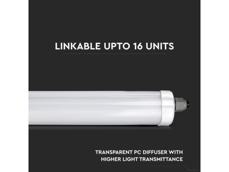SKU 6282 VT-6076 V-TAC Plafoniera LED Impermeabile 18W G-Series 60cm 6400K IP65