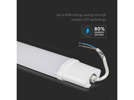 SKU 6473 VT-1518 V-TAC Plafoniera LED Impermeabile 18W S-Series 60cm 6400K IP65