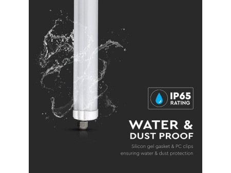 SKU 6484 VT-1532 V-TAC Plafoniera LED Impermeabile 32W 160LM/W X-Series 150cm 6400K IP65