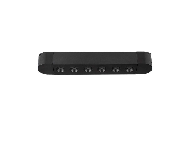 SKU 10235 VT-4225 V-TAC Faretto LED Lineare da Binario Magnetico Slim 5W Colore Nero 6400K