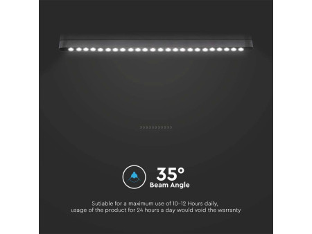 SKU 10240 VT-4222 V-TAC Faretto LED Lineare da Binario Magnetico Slim 22W Colore Nero 3000K
