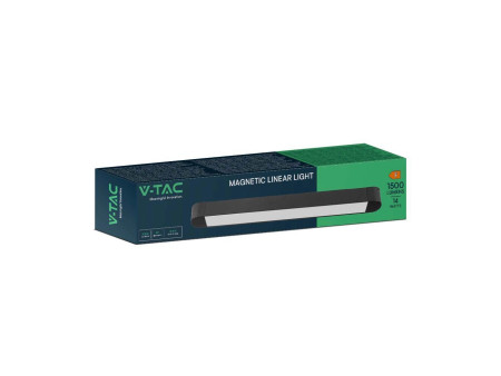 SKU 10242 VT-4211 V-TAC Faretto LED Lineare da Binario Magnetico Slim 14W Colore Nero 4000K